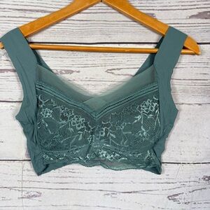 Elegant Lace Bralette Bra Size L
